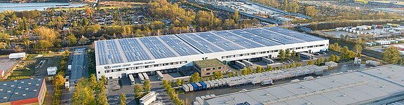 Visualization of logistics center Hamburg-Billbrook