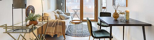 Interior of the residential complex in Copenhagen