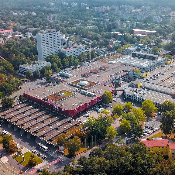 Luftaufnahme des Franken-Center Nürnberg.