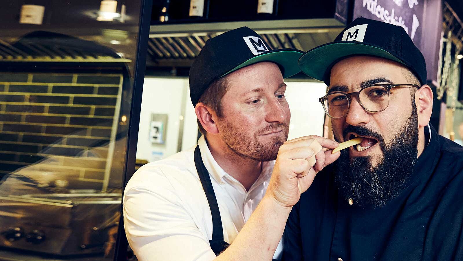 The two owners of the &quot;Metzgers&quot; Mike Griesch and Bahram Albordji