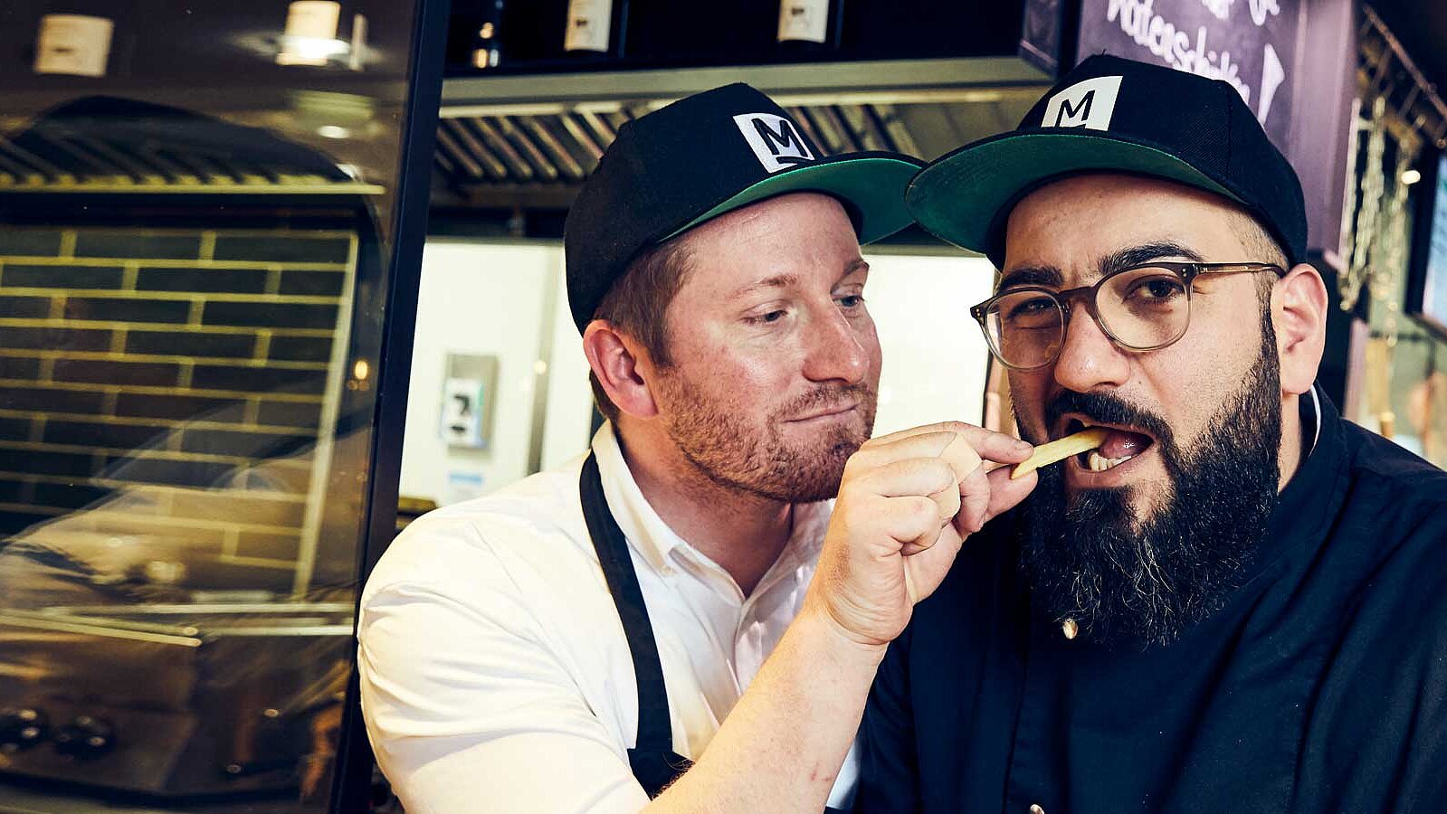 Die beiden Inhaber des &quot;Metzgers&quot; Mike Griesch und Bahram Albordji